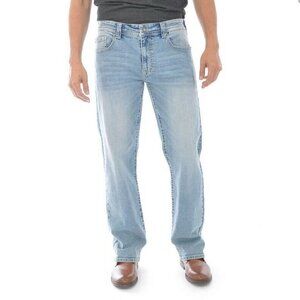 TK Axel Men's Slim Boot Stretch Jeans Medium Wash Denim Keywest Blue Size 36x30